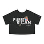 Puerto Rican con orgullo 2 Flowy Cropped Tee
