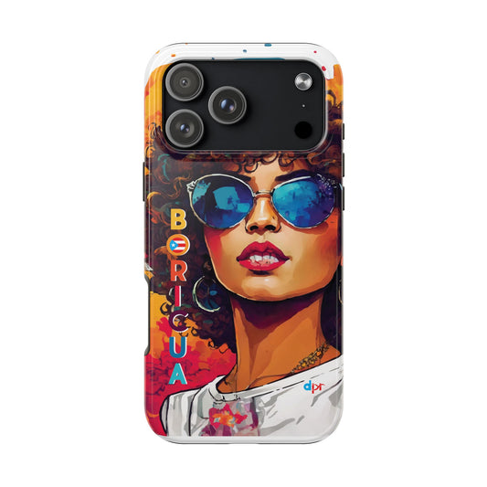 Boricua Girl Mosaico White Tough Phone Cases