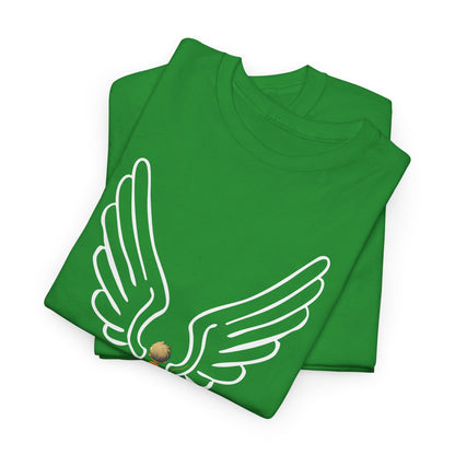 "Cosiendo sus alas" Soccer Player Unisex Heavy Cotton Tee