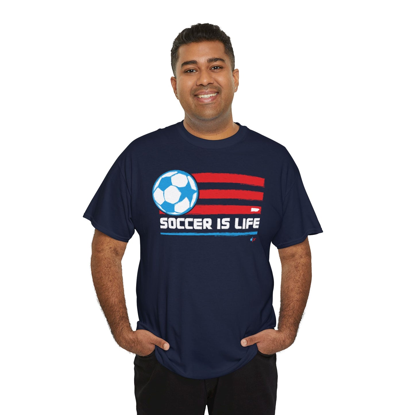Soccer is Life Colors Unisex Heavy Cotton Tee