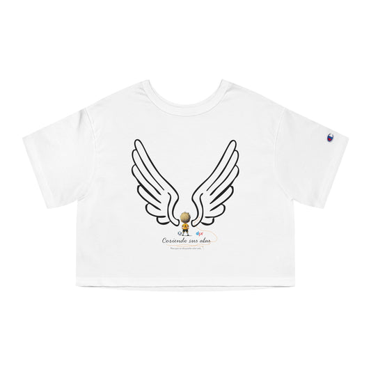 Cosiendo sus alas Soccer Player Flowy Cropped Tee