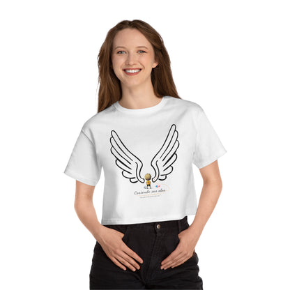 Cosiendo sus alas Soccer Player Flowy Cropped Tee