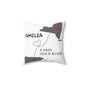 Familia is Always Close to the Heart New York Spun Polyester Square Pillow