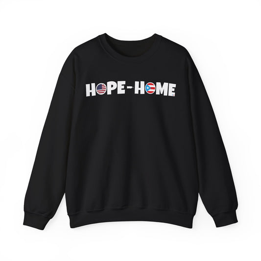 HOPE HOME BANDERA PUERTO RICO Heavy Blend™ Crewneck Sweaters
