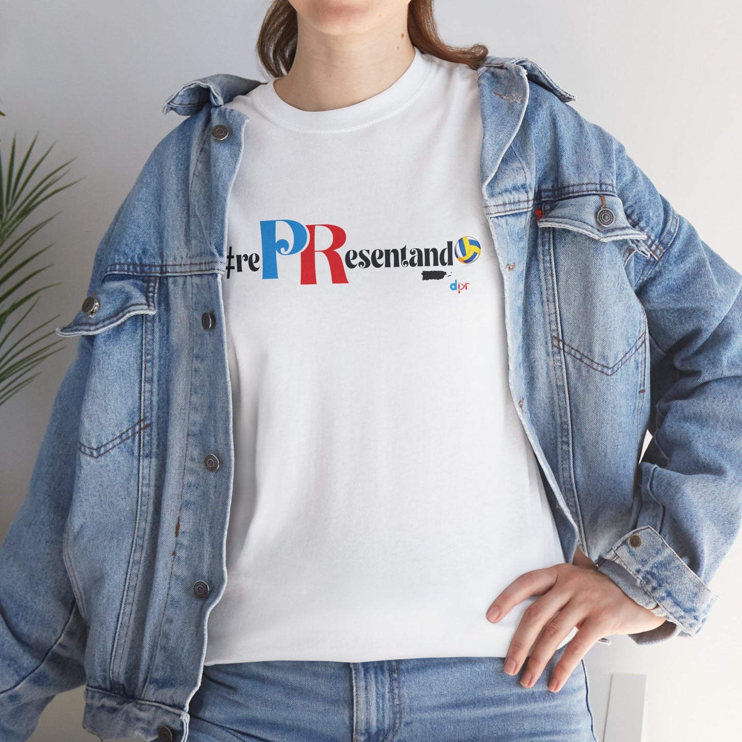 RePResentando Volleyball Unisex Heavy Cotton Tee