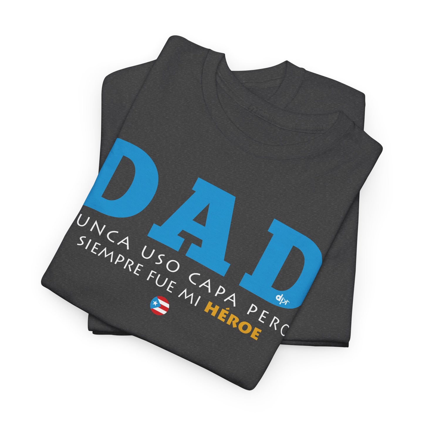 Dad Mi Héroe Blue Unisex Heavy Cotton Tee