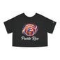 Puerto Rico Basketball Women's Flowy Cropped Tee | Puerto Rican Basketball Shirt