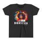 Back to School Boricua Girl Flow Black Youth Short Sleeve Tee
