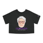 Abuela Boricua Always Here Never Left Women's Flowy Cropped Tee
