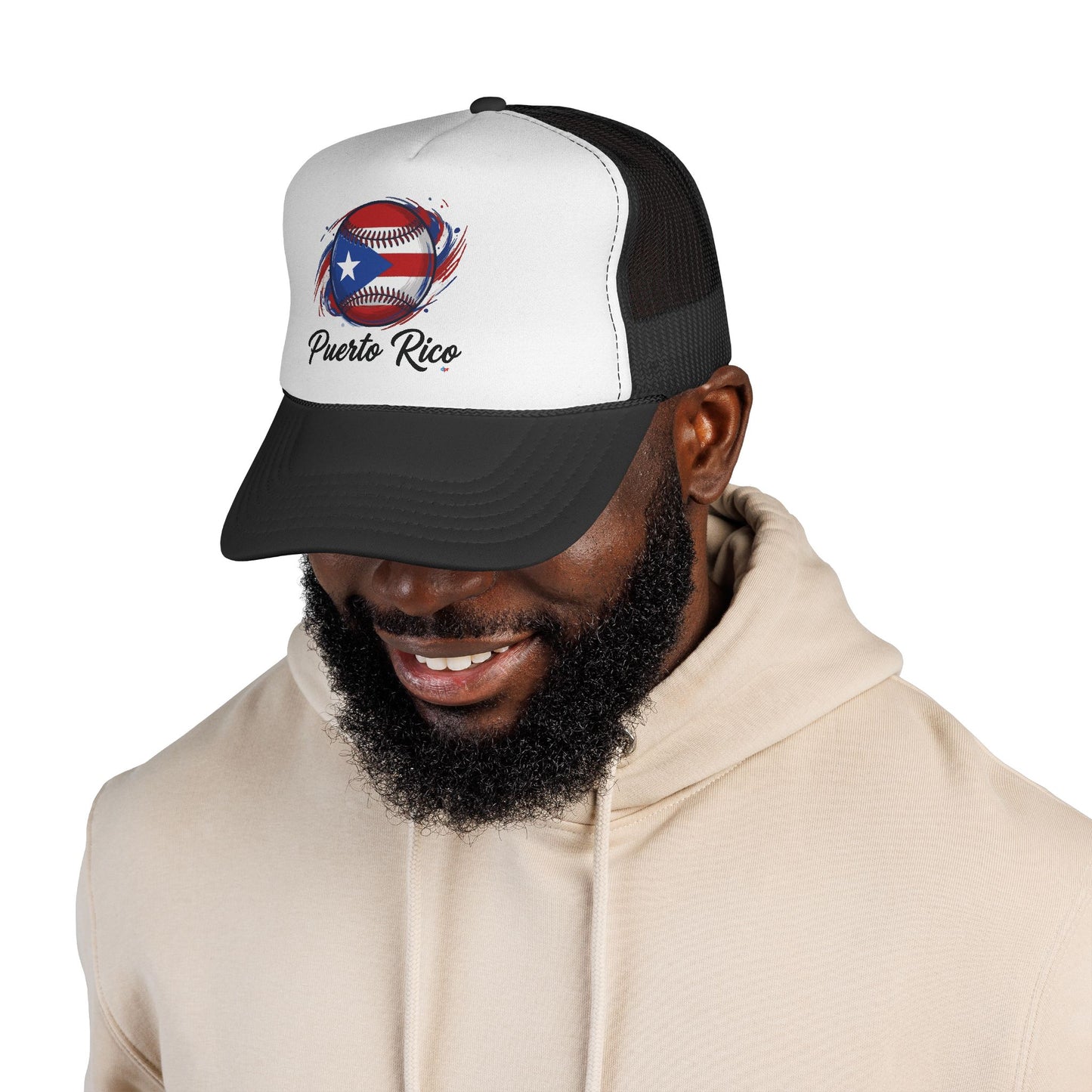 Puerto Rico Baseball Flag Trucker Caps FREE SHIPPING