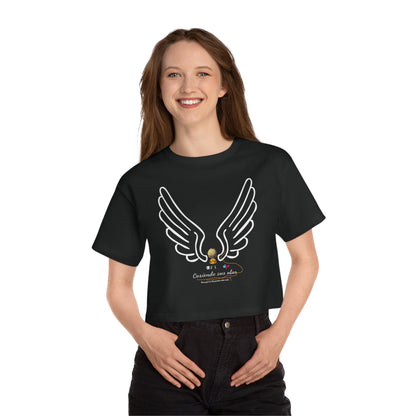 Cosiendo sus alas Soccer Player Flowy Cropped Tee