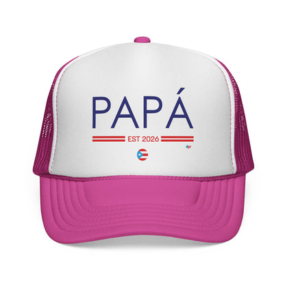 Papá Established 2026 Puerto Rican Pride Trucker Caps FREE SHIPPING