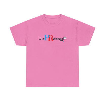 RePResentando™ Puerto Rico Soccer ball Unisex Heavy Cotton Tee | Boricua Soccer T-Shirt