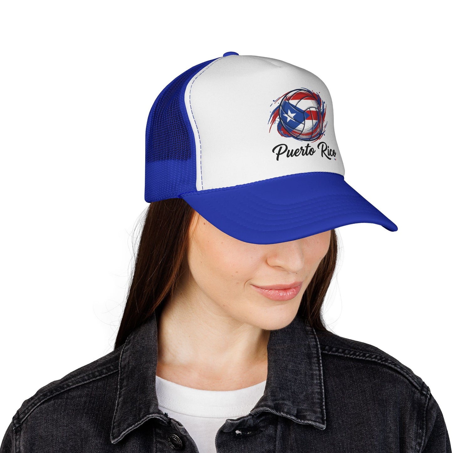 Puerto Rico Volleyball Flag  Trucker Caps FREE SHIPPING
