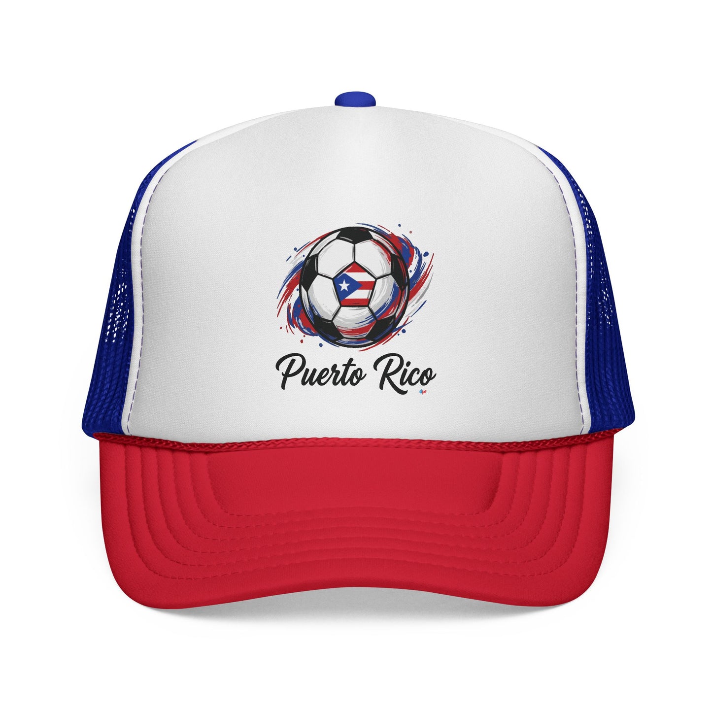 Puerto Rico Soccer Ball Flag Trucker Caps FREE SHIPPING