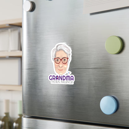 Grandma The Real Influencer Kiss-Cut Vinyl Decals