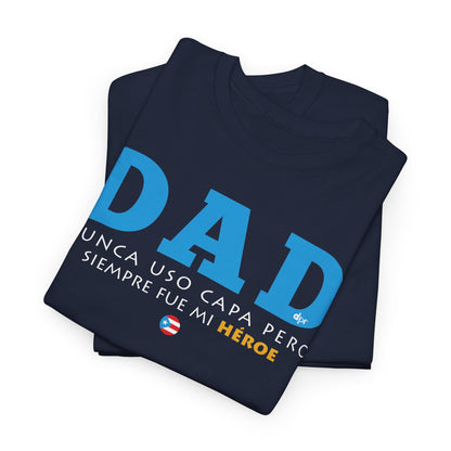 Dad Mi Héroe Blue Unisex Heavy Cotton Tee