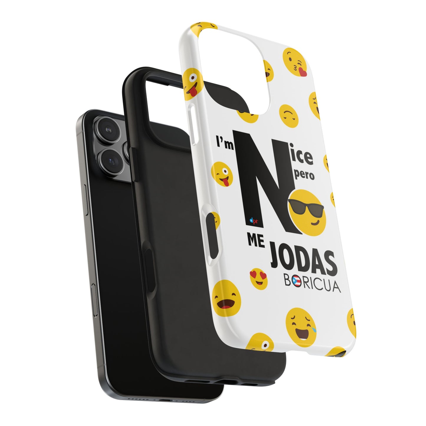 I'm Nice pero No me Jodas White Tough Phone Cases