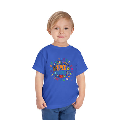 First Grade Here I Come - Back to School Boricua Toddler Short Sleeve Tee