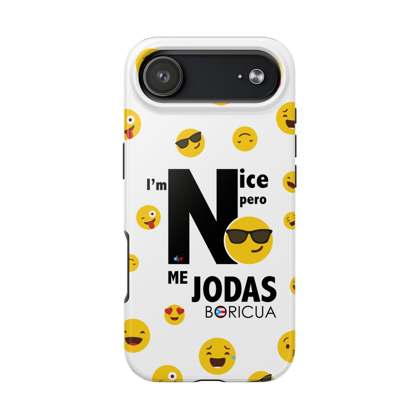 I'm Nice pero No me Jodas White Tough Phone Cases