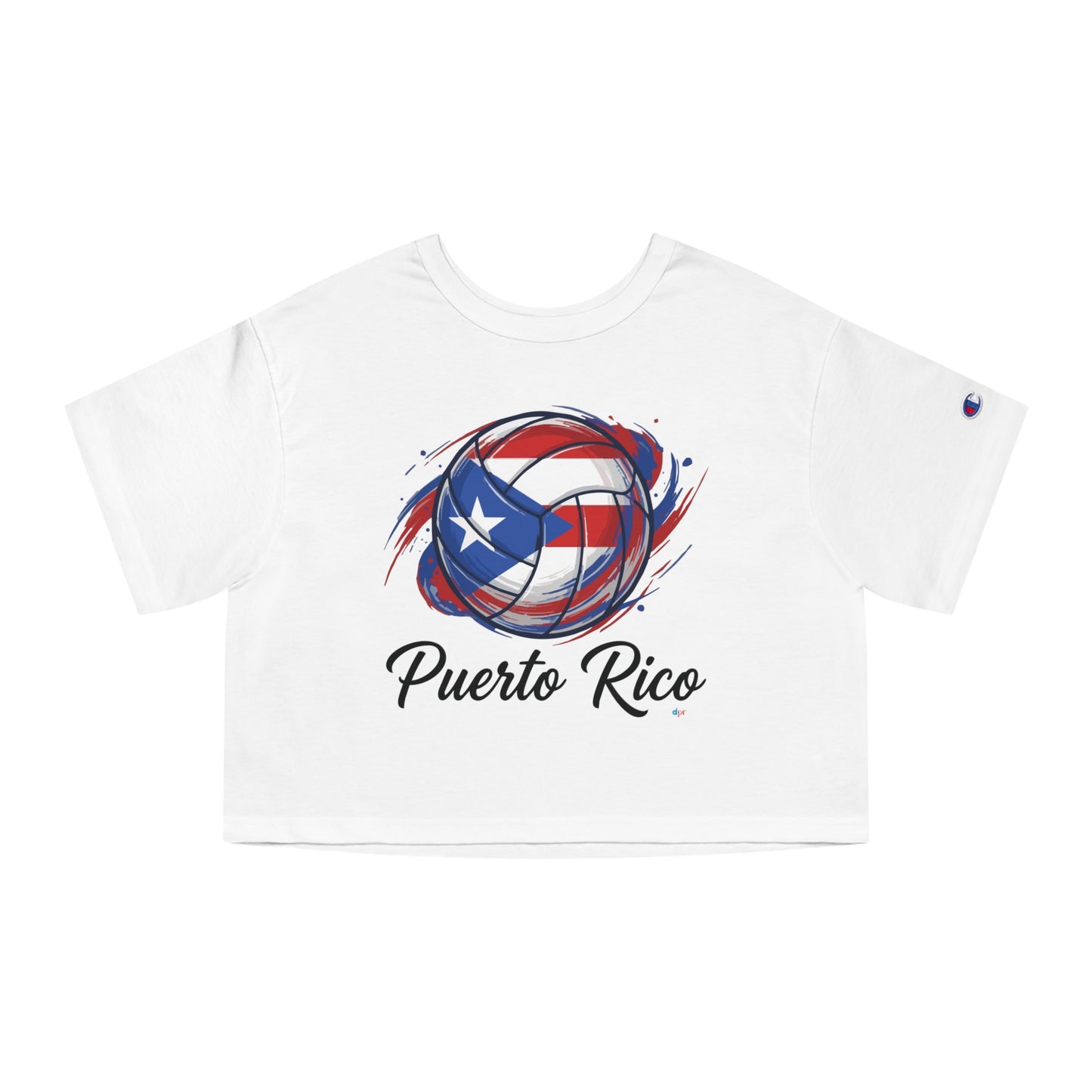 Puerto Rico Volleyball Women's Flowy Cropped Tee | Puerto Rican Volleyball Shirt