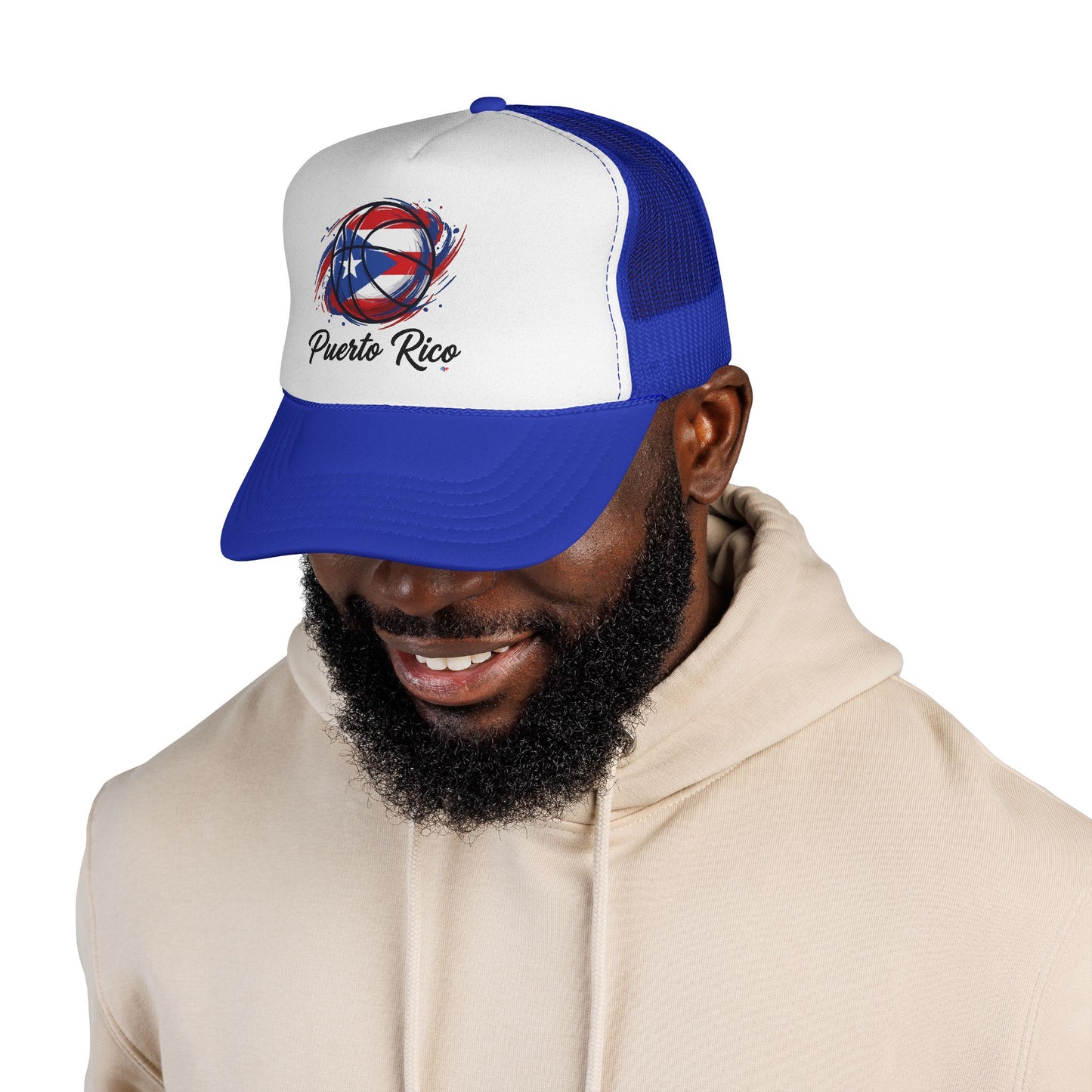 Puerto Rico Basketball Flag 2 Trucker Caps FREE SHIPPING