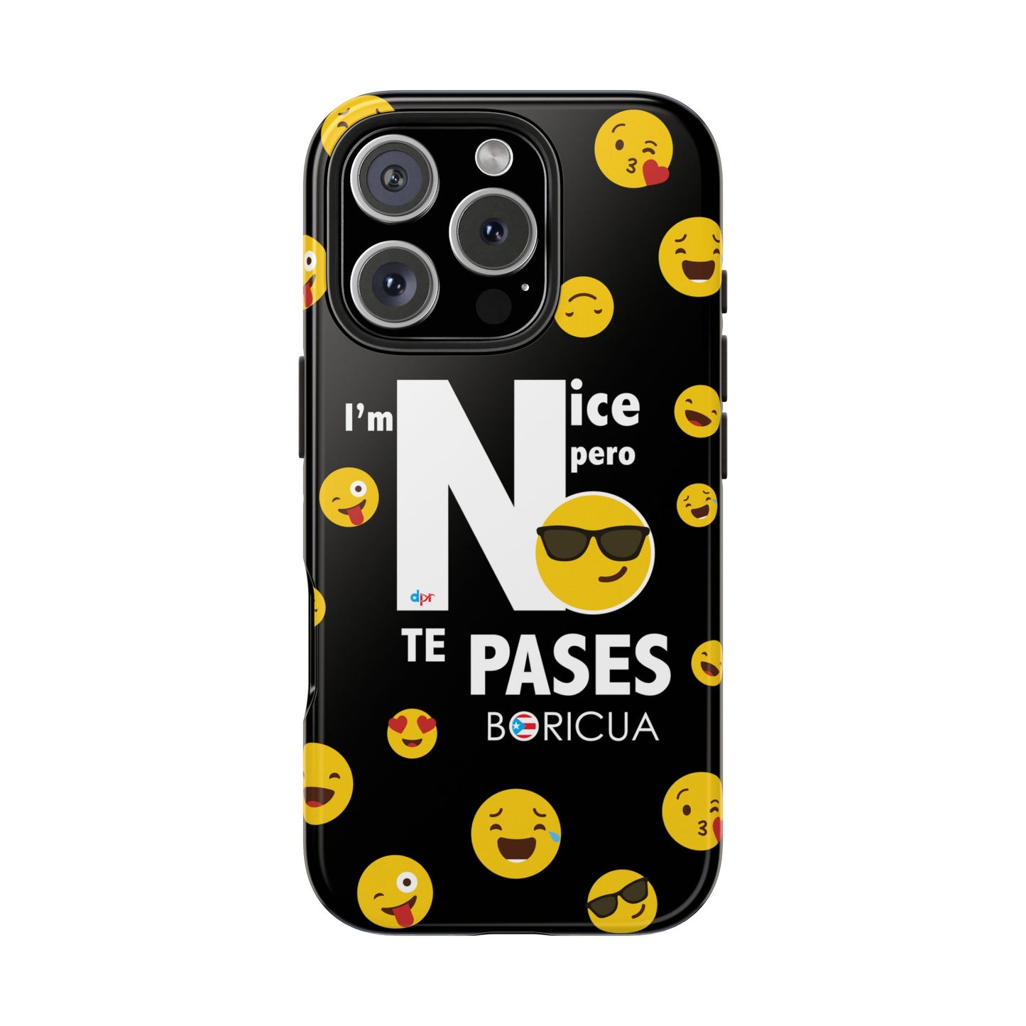 I'm Nice pero No Te Pases Black Tough Phone Cases