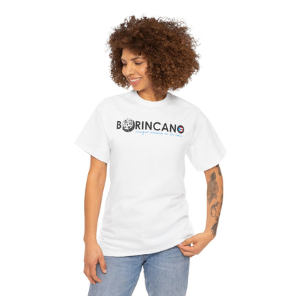 BORINCANO aunque naciera en la luna Unisex Heavy Cotton Tee
