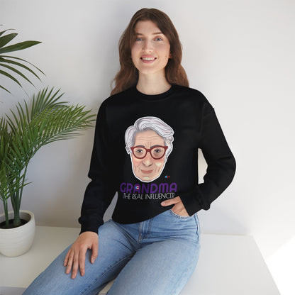 Grandma The real Influencer Heavy Blend™ Crewneck Sweatshirt