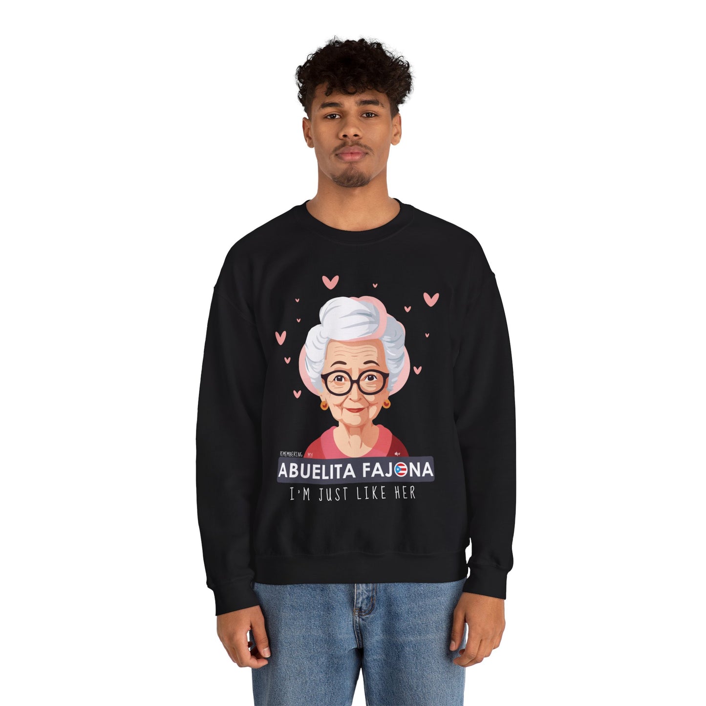 Remembering My Abuela Fajona Heavy Blend™ Crewneck Sweaters