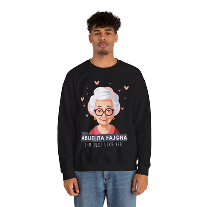 Remembering My Abuela Fajona Heavy Blend™ Crewneck Sweaters