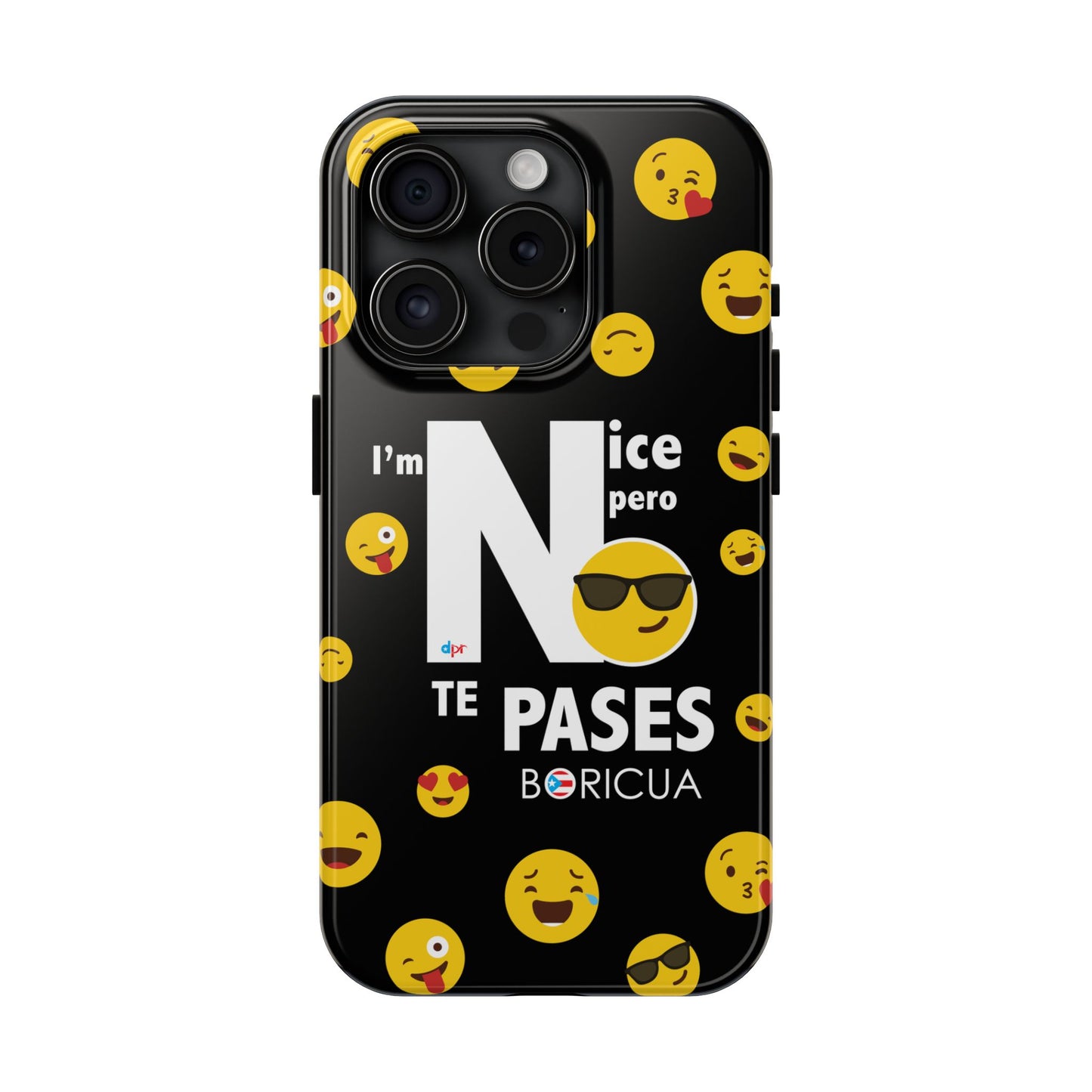 I'm Nice pero No Te Pases Black Tough Phone Cases
