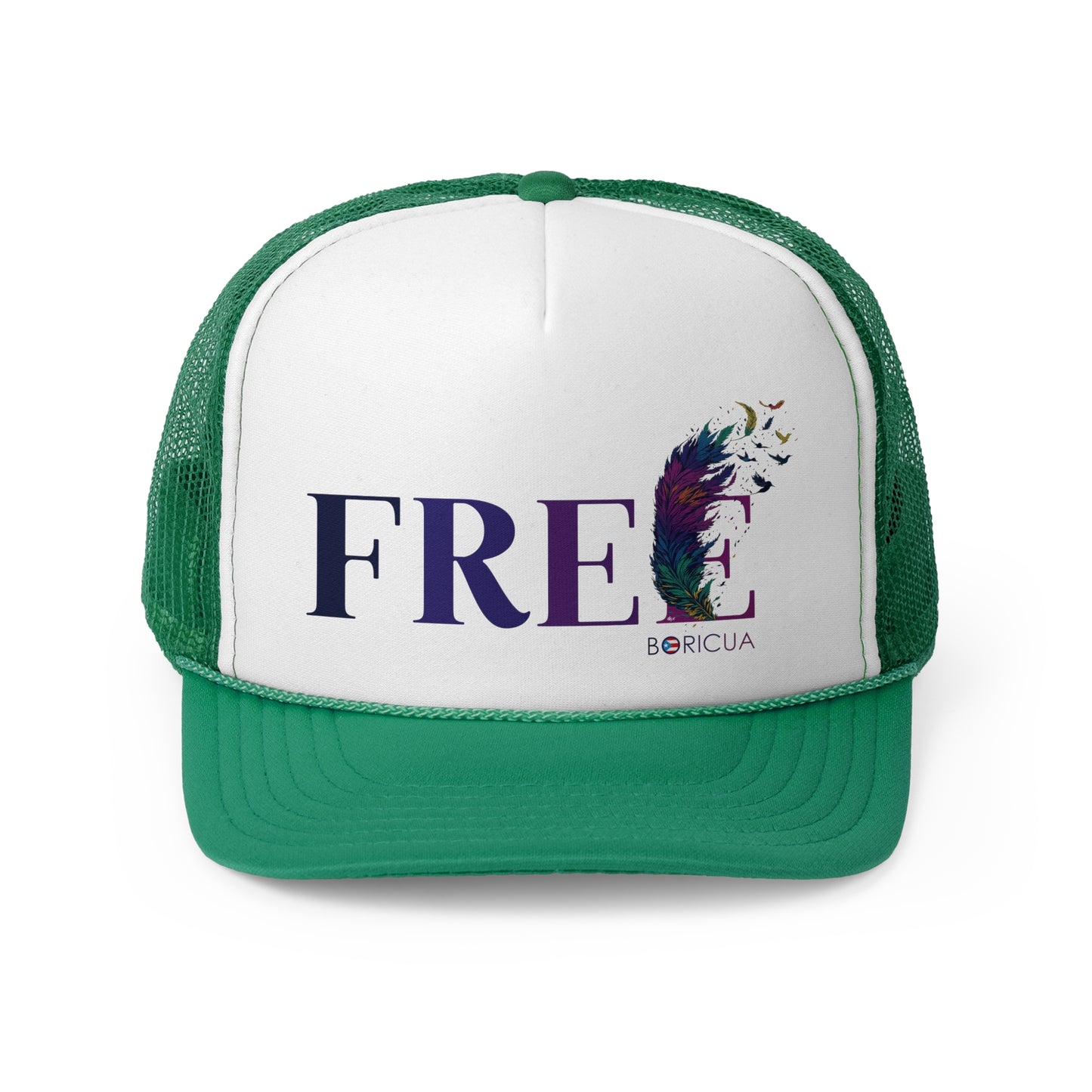 Free Boricua Puerto Rican Pride Trucker Caps FREE SHIPPING