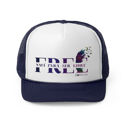 Free Nací para ser Libre Puerto Rican Pride Trucker Caps FREE SHIPPING