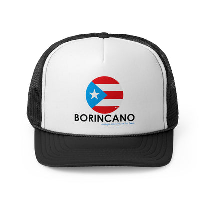 Borincano aunque naciera en la luna Puerto Rican Pride Trucker Caps FREE SHIPPING