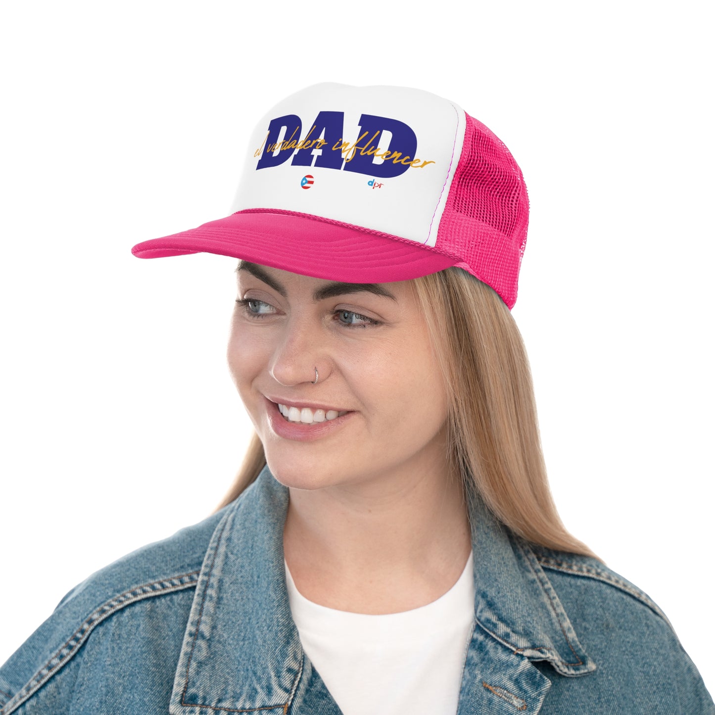 DAD El Verdadero Influencer Puerto Rican Pride Trucker Caps FREE SHIPPING